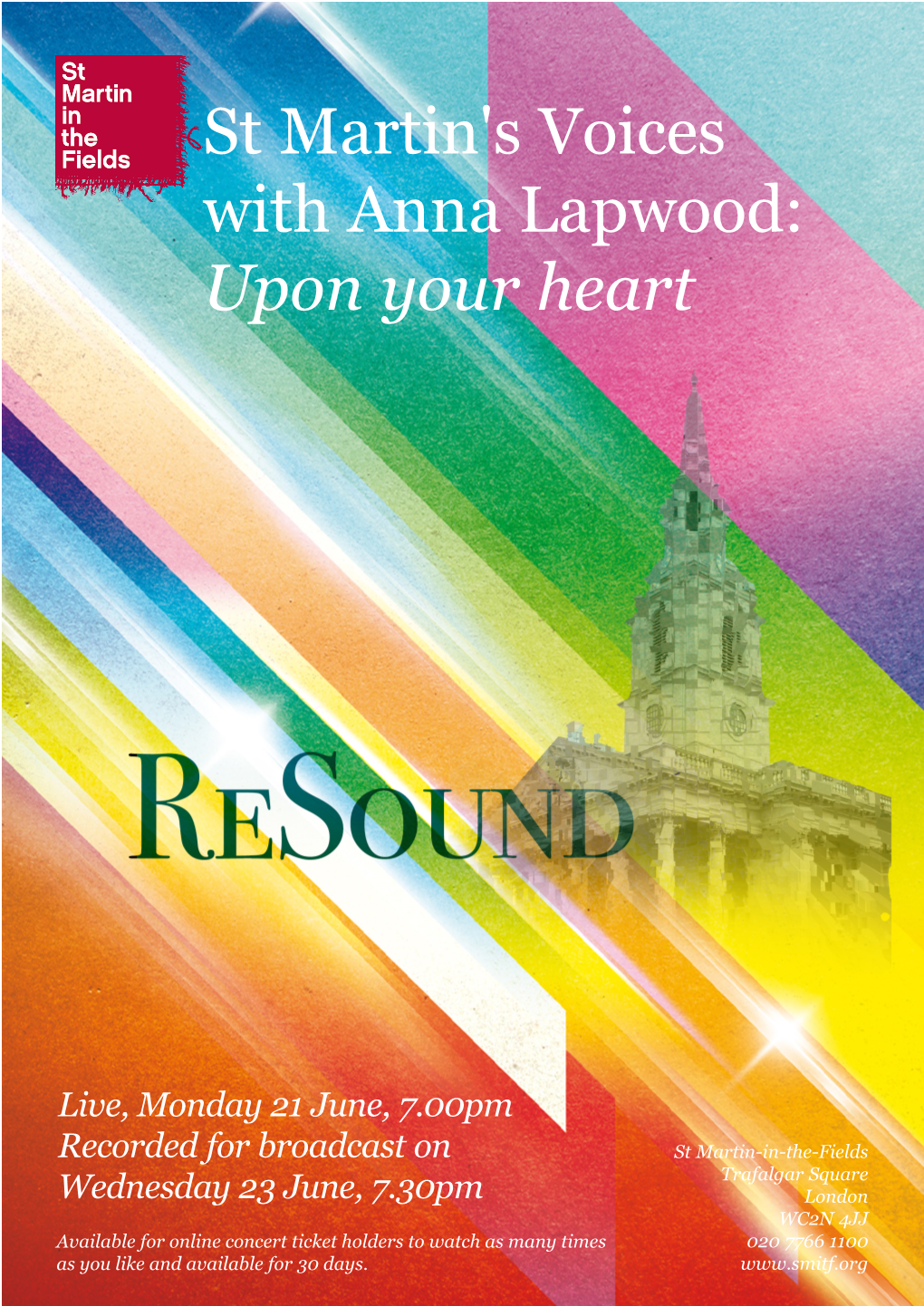 St Martin's Voices with Anna Lapwood: Upon Your Heart