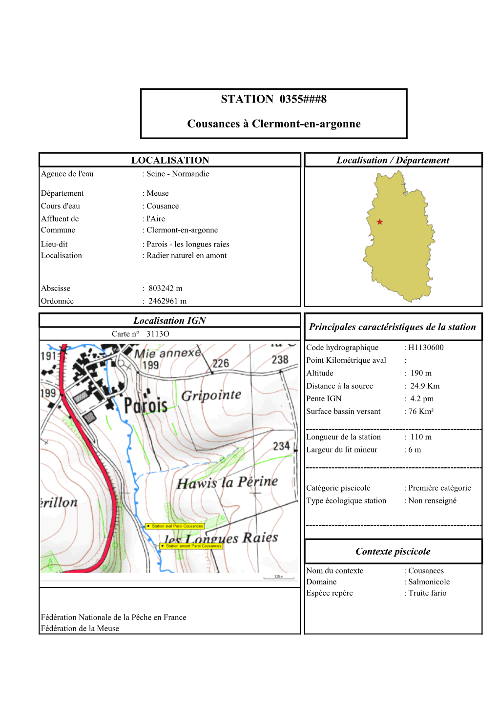 STATION 0355###8 Cousances À Clermont-En-Argonne