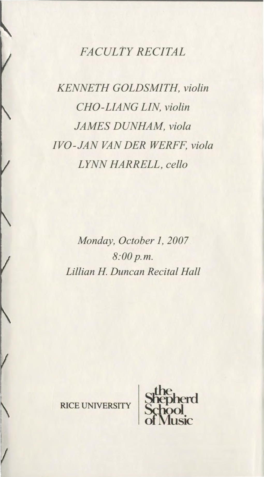 Faculty Recital