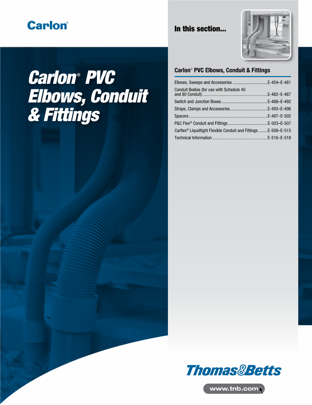 Carlon® PVC Elbows, Conduit & Fittings