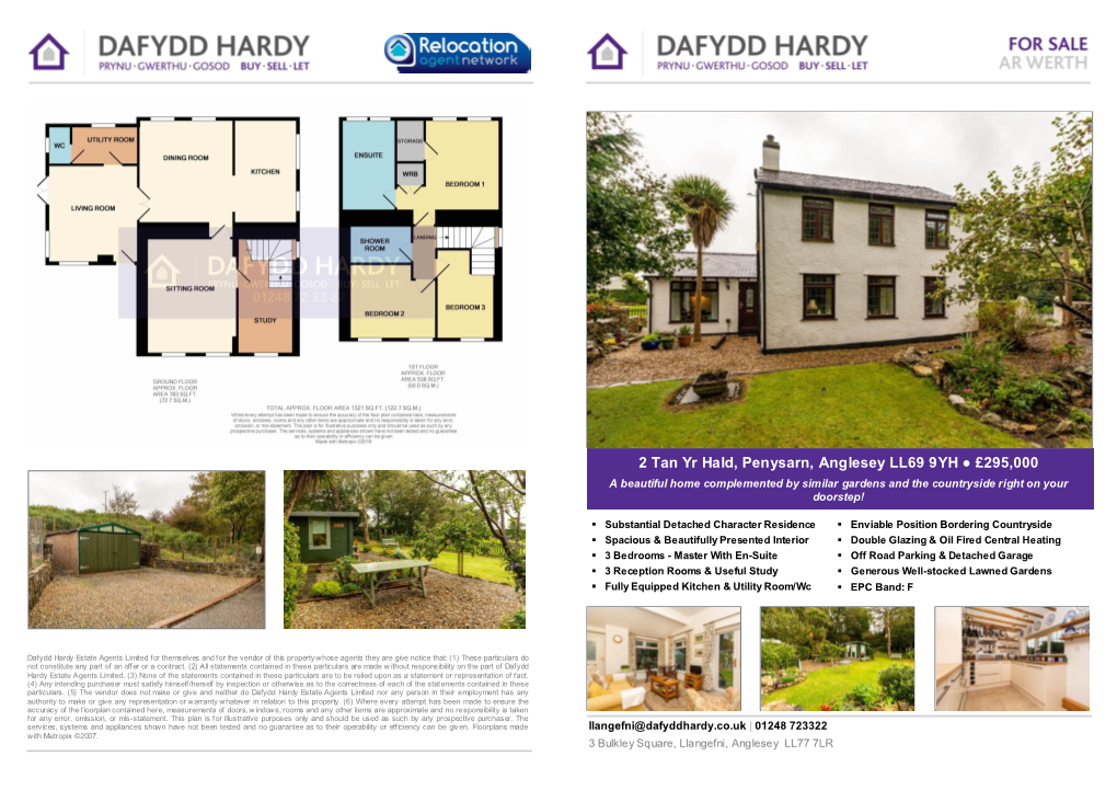 2 Tan Yr Hald, Penysarn, Anglesey LL69 9YH £295,000