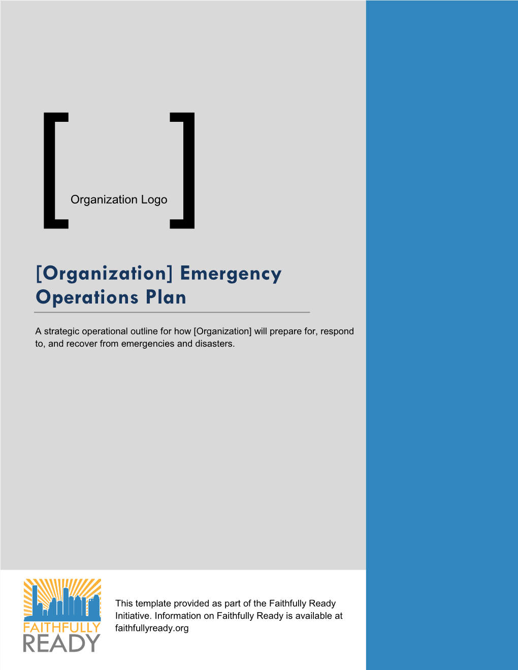 [Organization] Emergency Operations Plan
