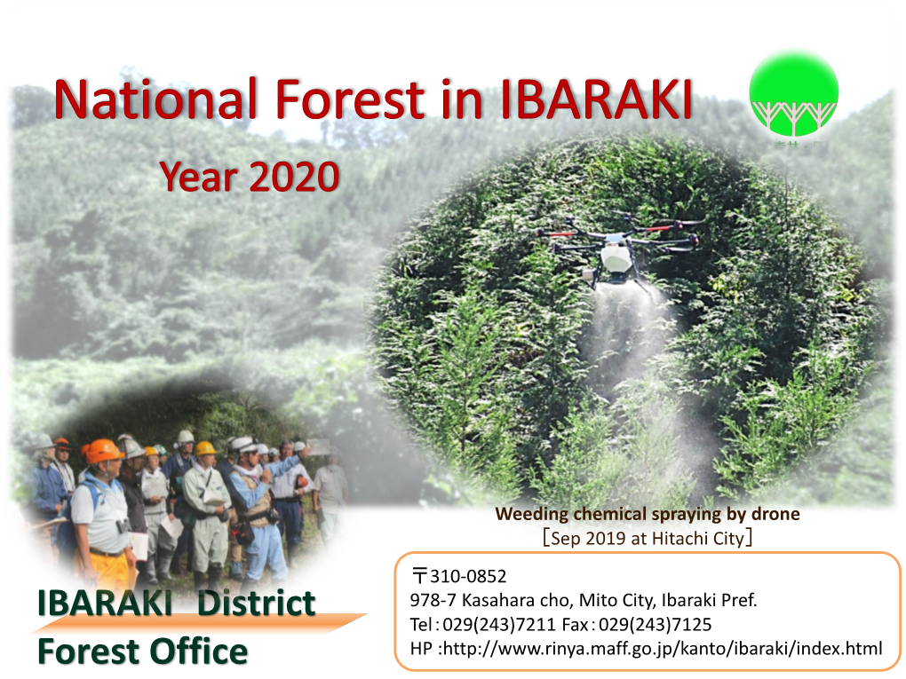 Ibaraki District Forest Office +81-29-243-7211 City, Ibaraki Pref