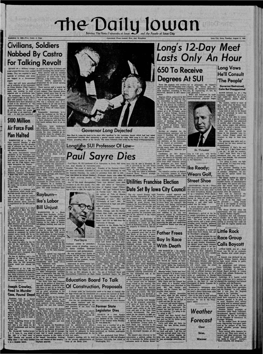 Daily Iowan (Iowa City, Iowa), 1959-08-11