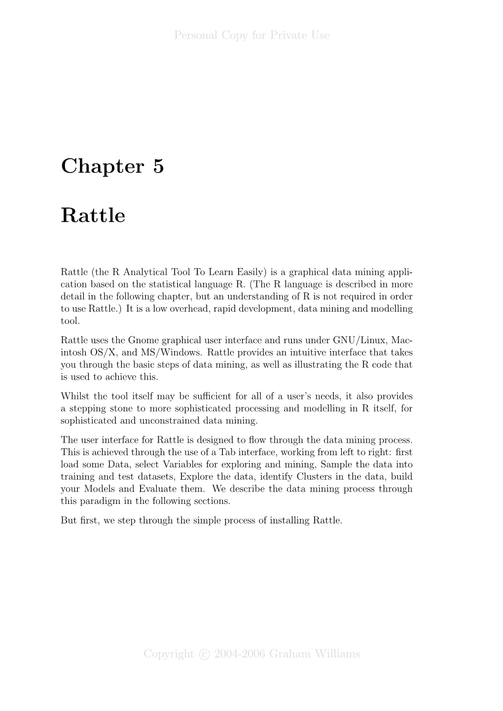 Chapter 5 Rattle