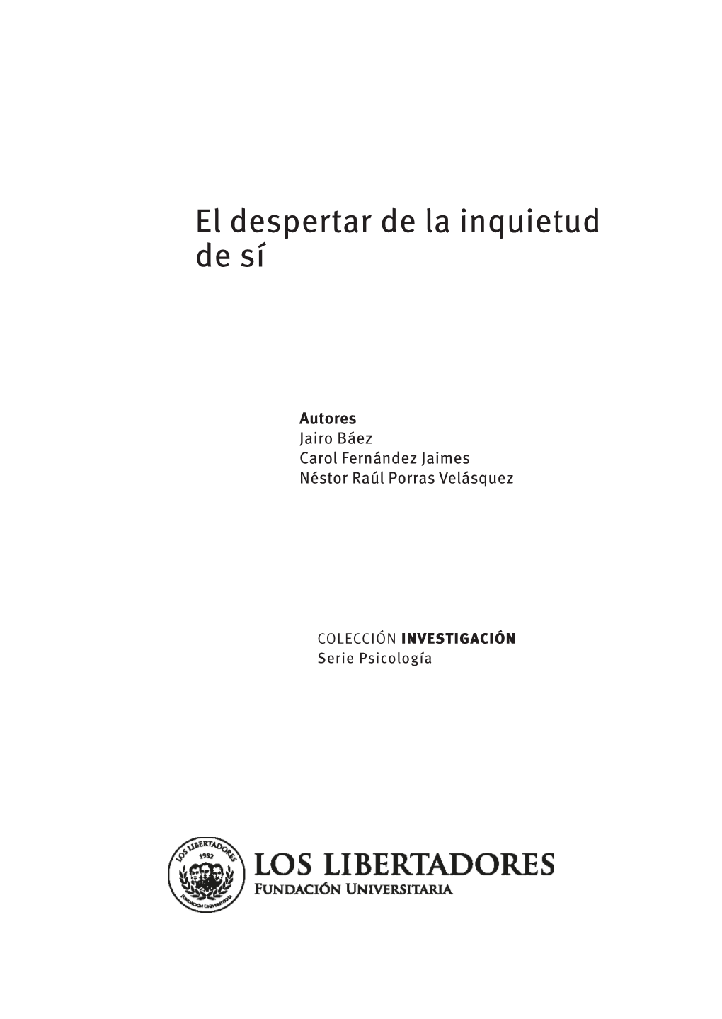 El Despertar De La Inquietud De Sí Borrador Cap 1.Pdf (Capitulo 1)