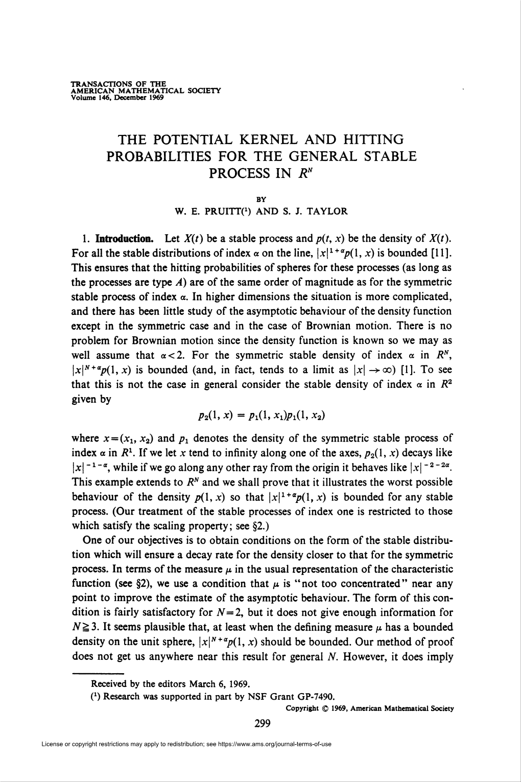 The Potential Kernel and Hitting Probabilities for the General Stable Process in Rn