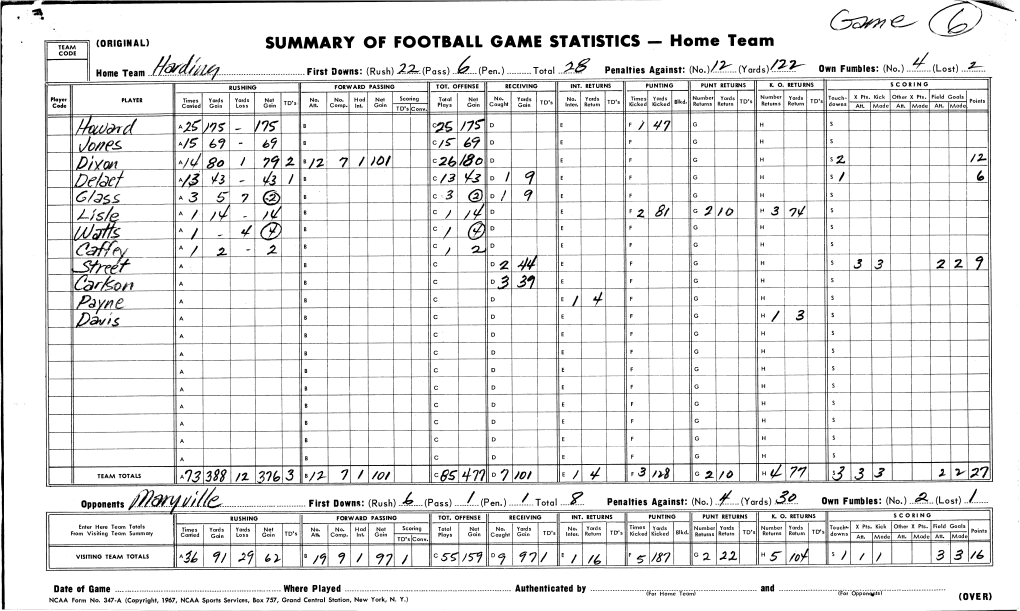 ~R~~`L~~ First Downs