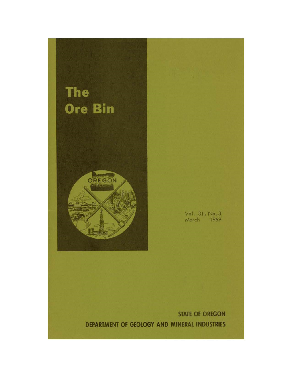 Ore Bin / Oregon Geology Magazine / Journal