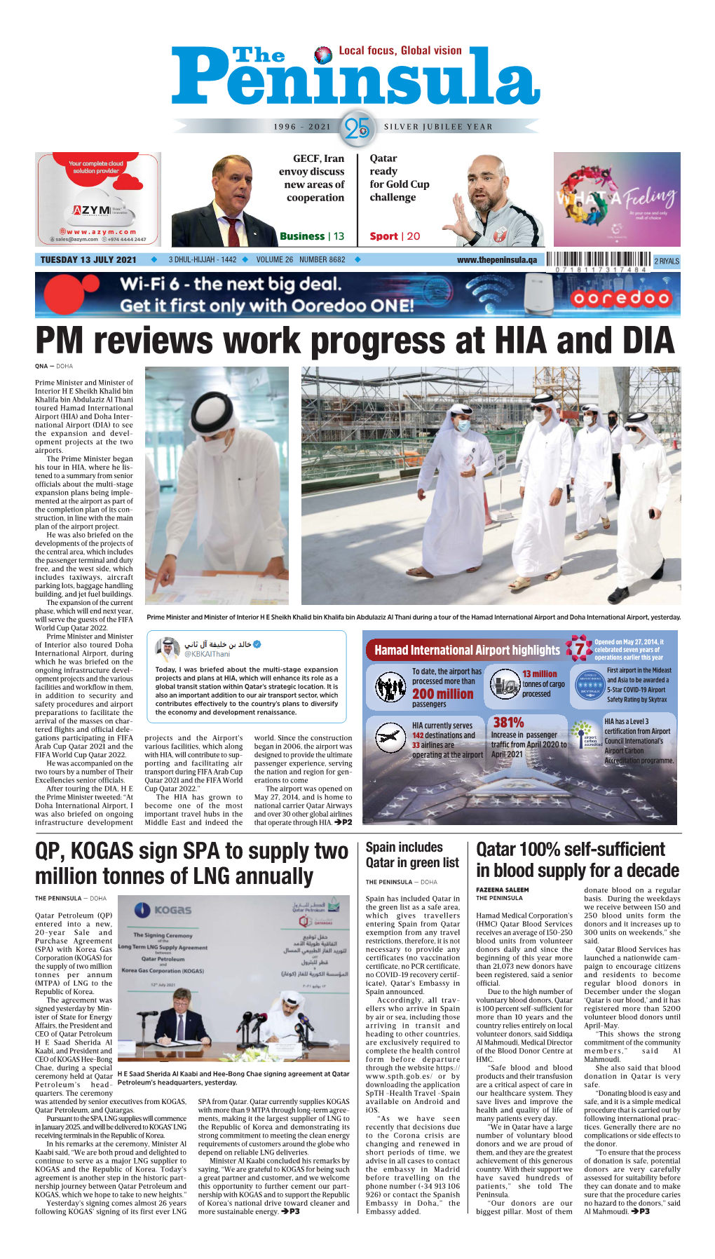 PM Reviews Work Progress at HIA and DIA QNA — DOHA