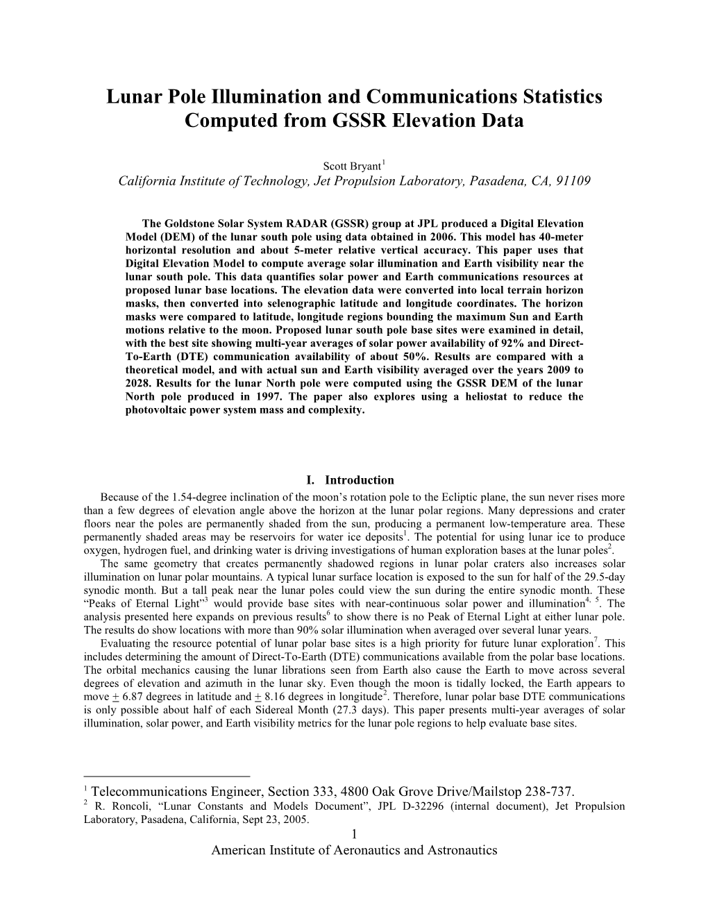 Lunar Pole Illumination and Communications Statistics Computed from GSSR Elevation Data