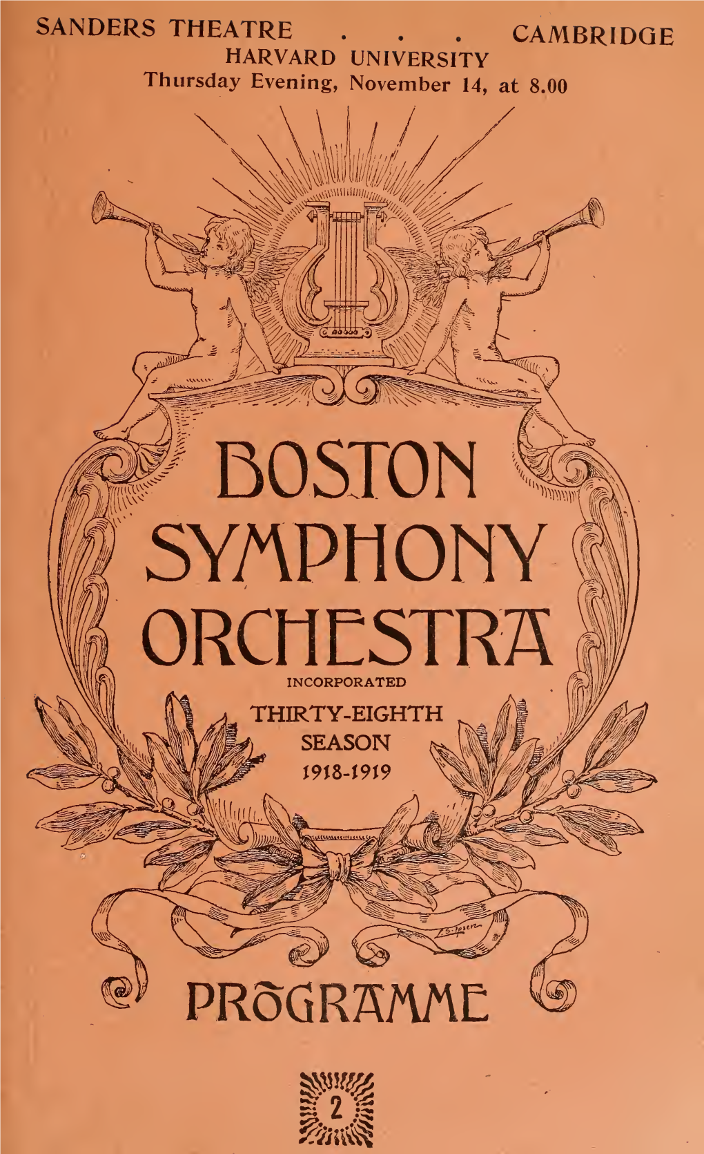 Boston Symphony Orchestra Concert Programs, Season 38,1918-1919, Trip