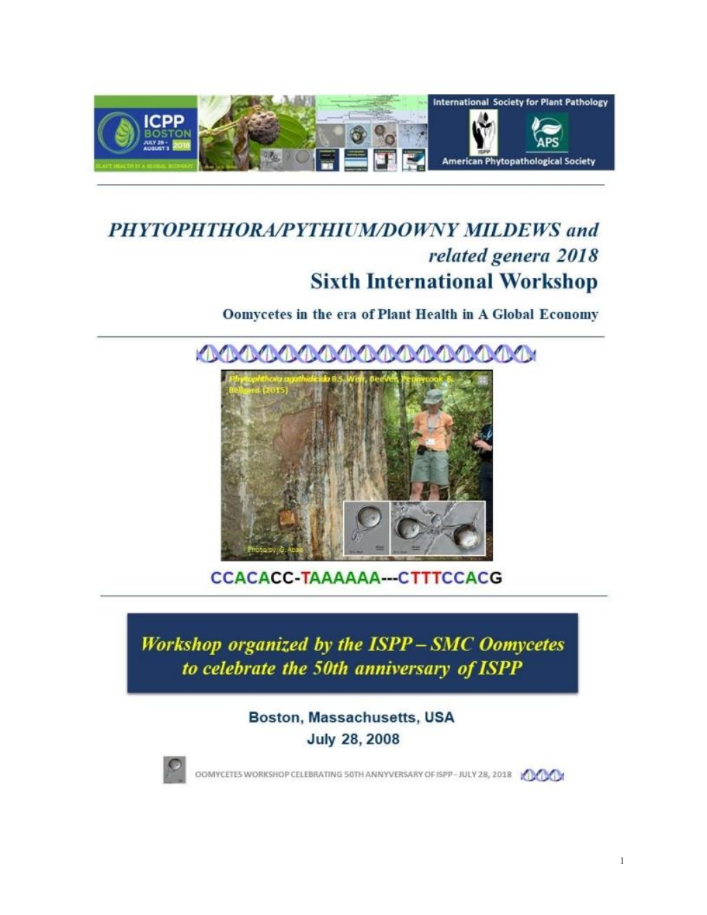 6Th International Oomycetes Workshop Boston 2018 Proceedings