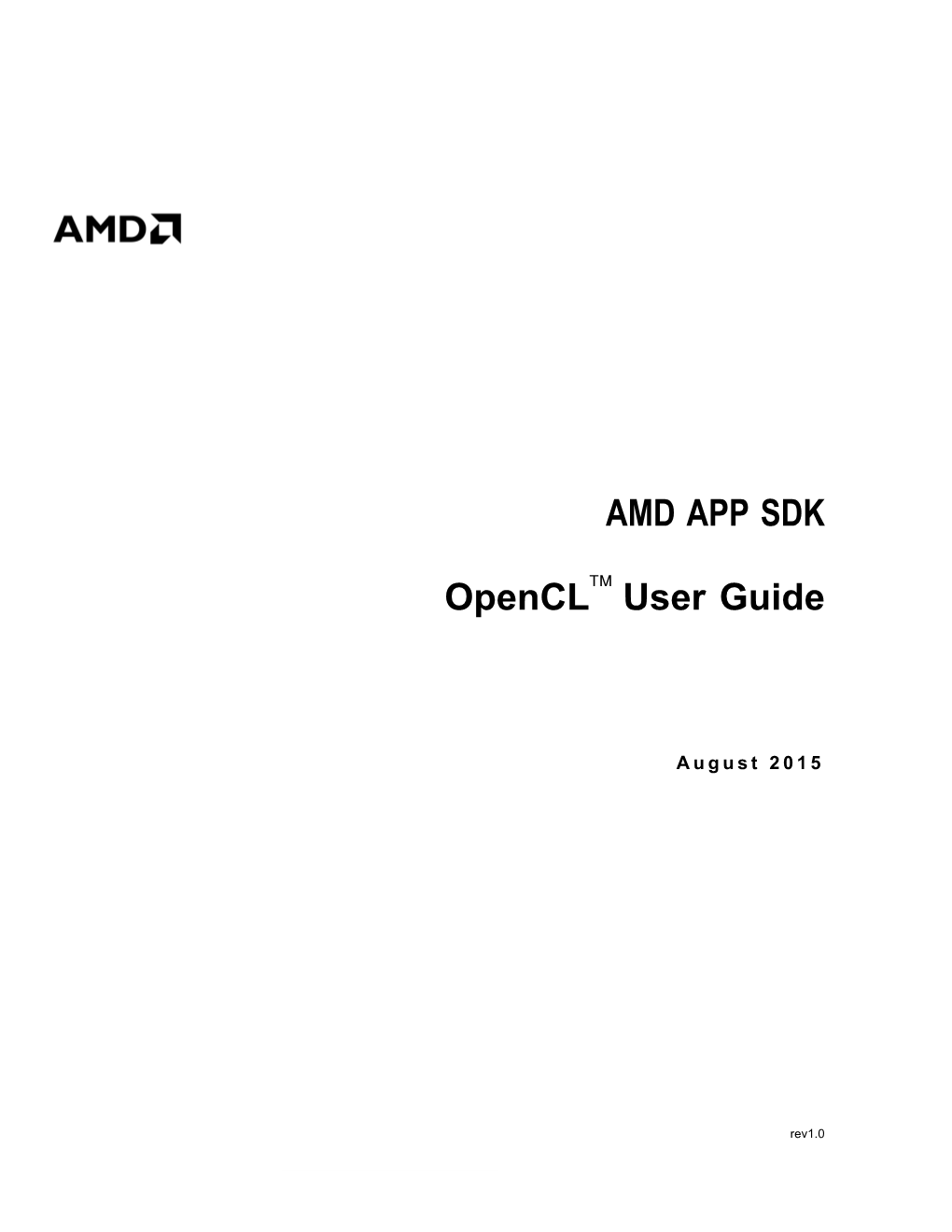 AMD Opencl Programming User Guide