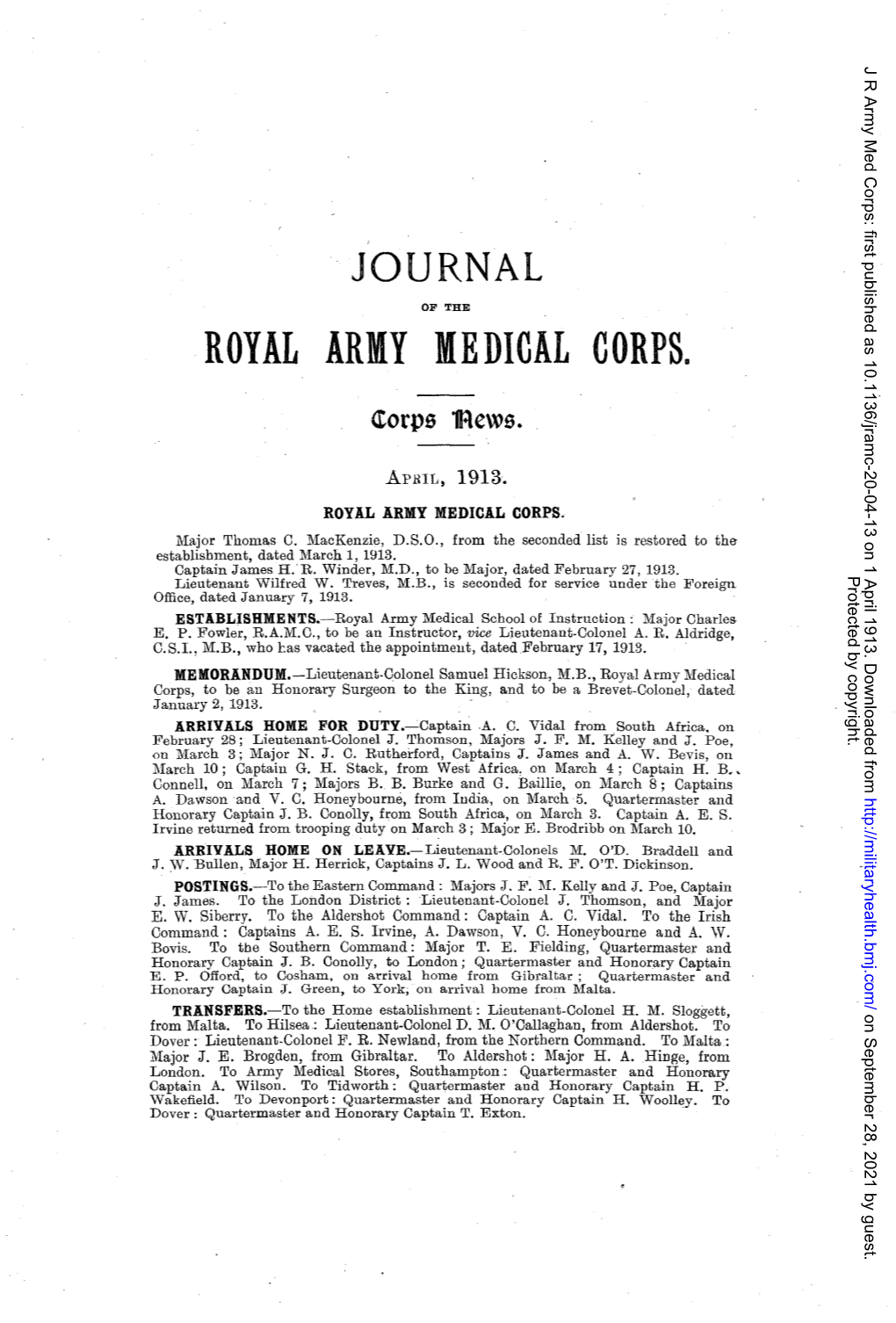 Royal Army Medical Corps