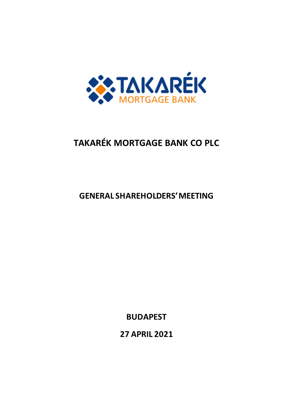 Takarék Mortgage Bank Co Plc