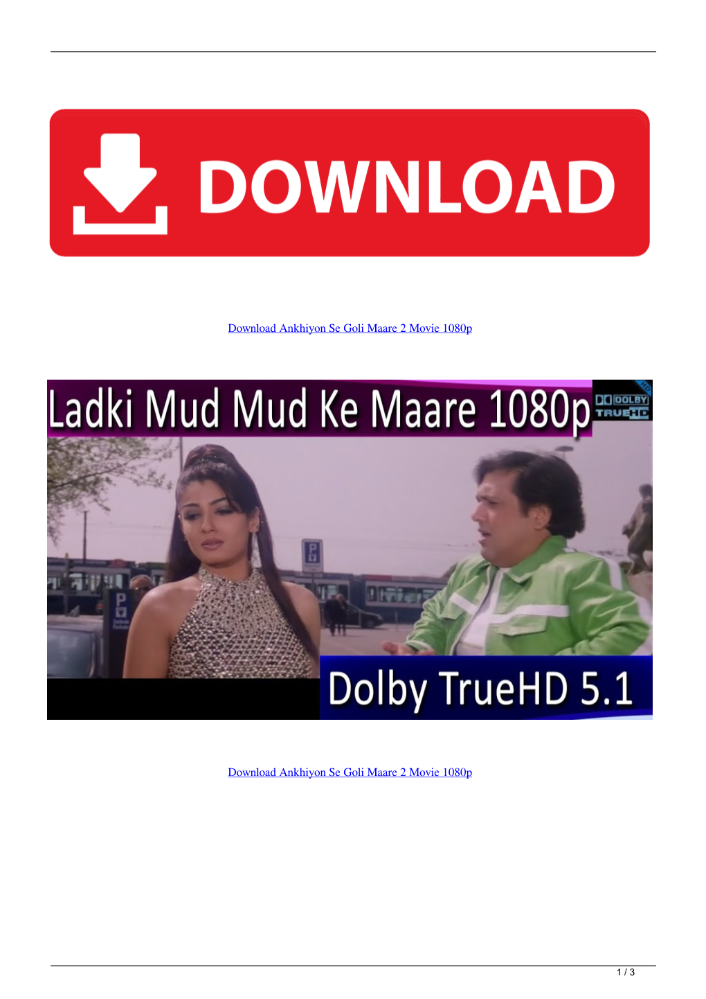 Download Ankhiyon Se Goli Maare 2 Movie 1080P