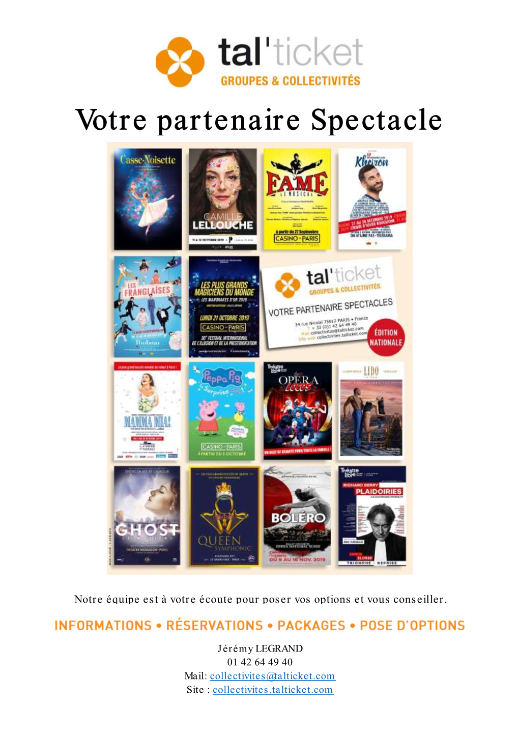 Votre Partenaire Spectacle