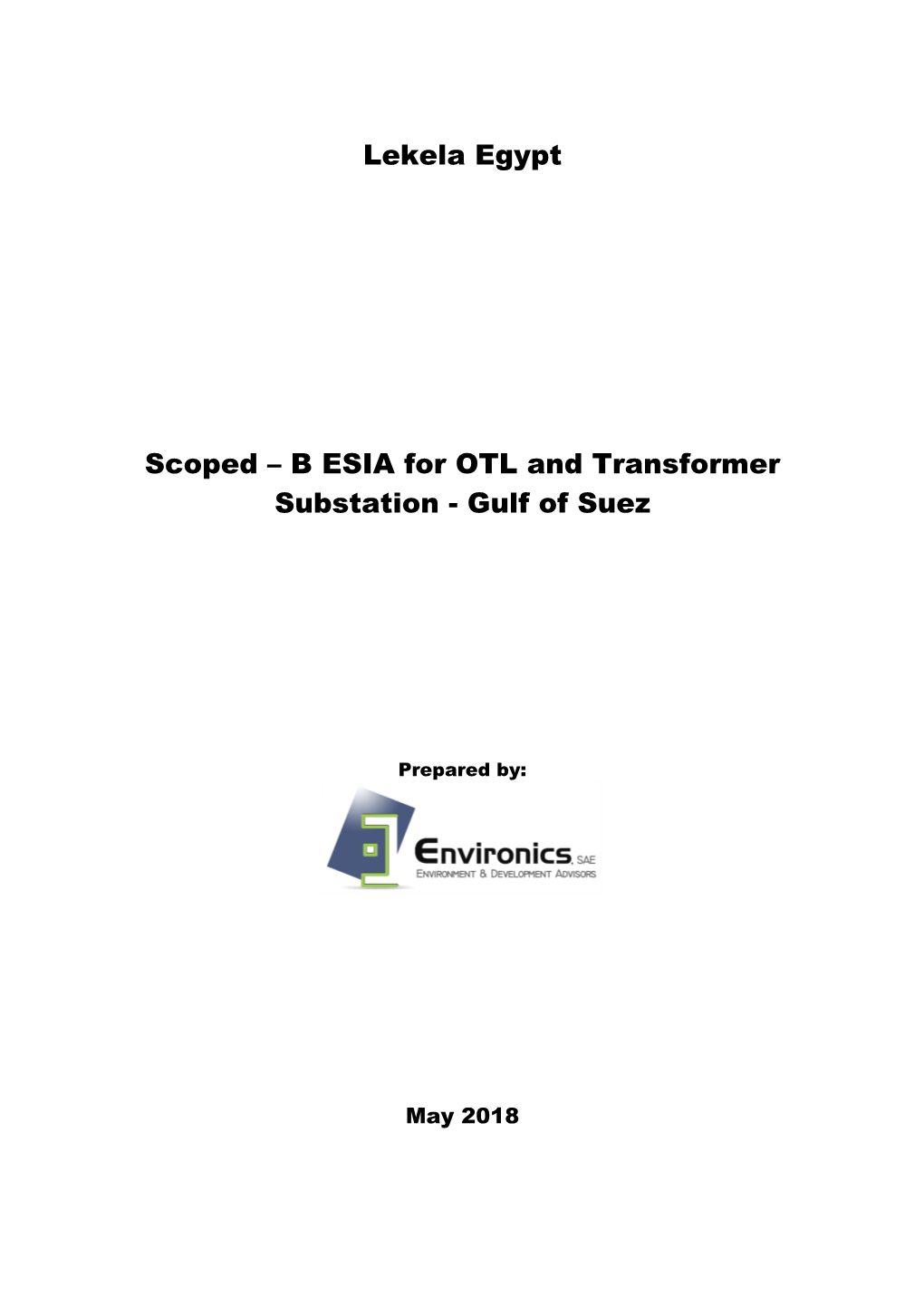 Environmental and Social Impact Assessment for Transmission Line