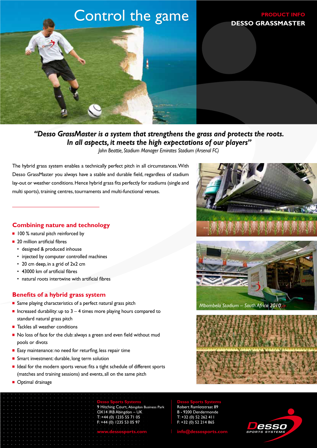 Control the Game Desso Grassmaster