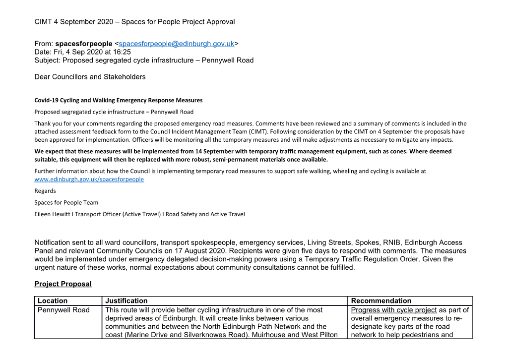 Decision-Making Powers Using a Temporary Traffic Regulation Order