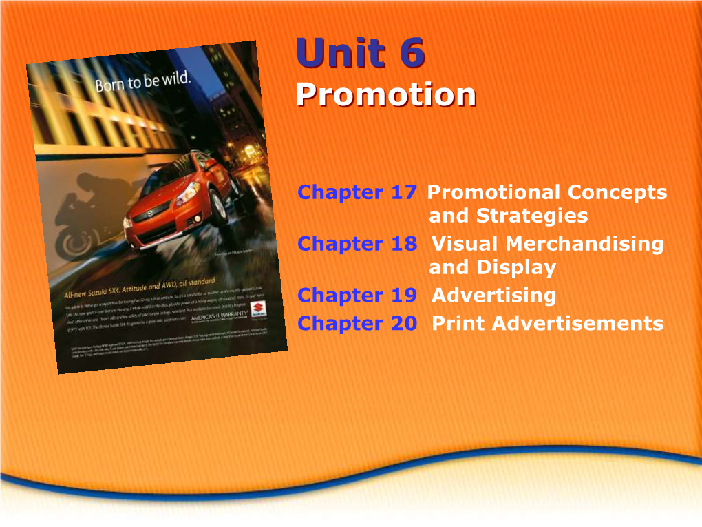 Unit 6 Promotion