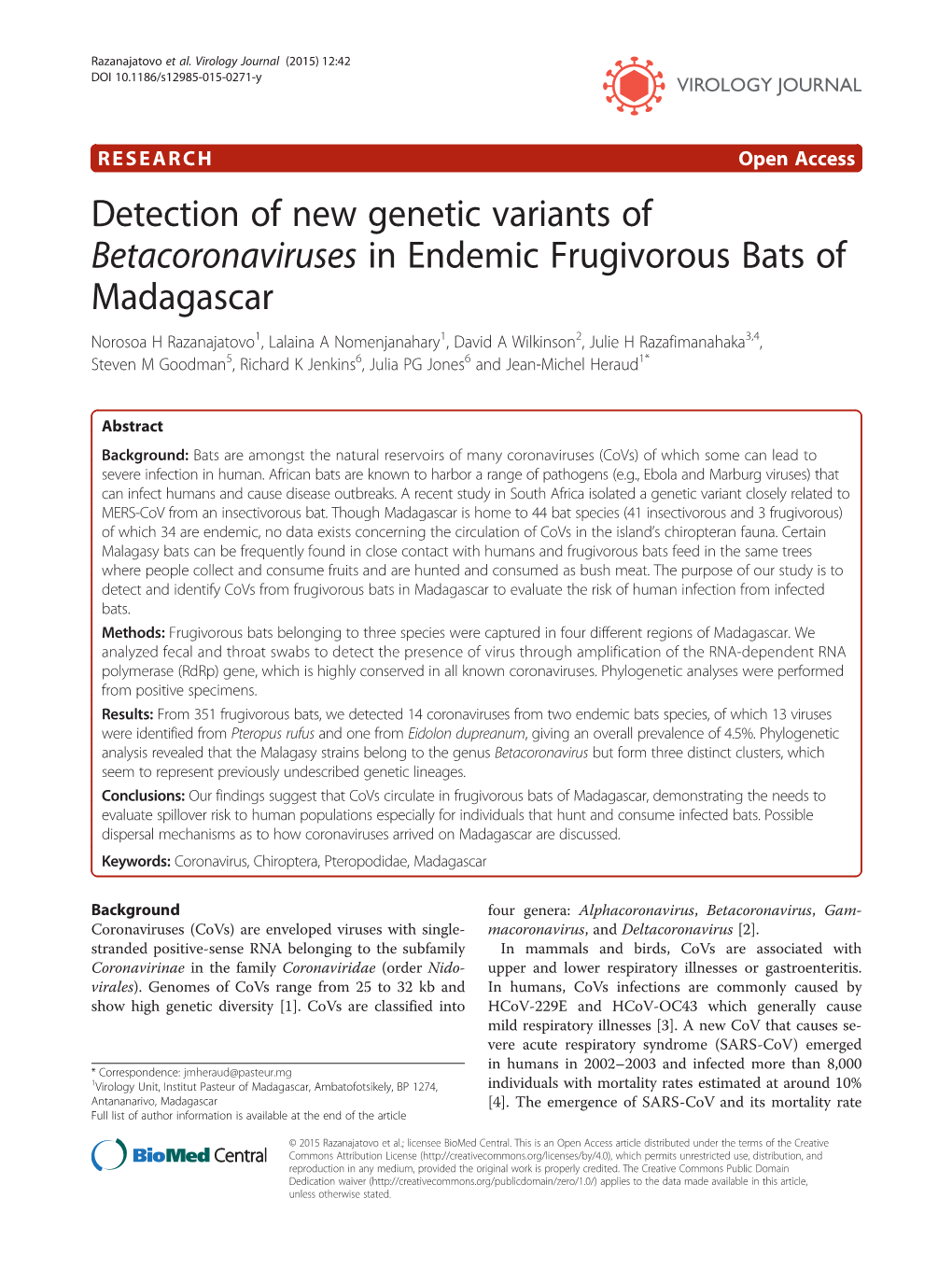 Detection of New Genetic Variants of Betacoronaviruses in Endemic