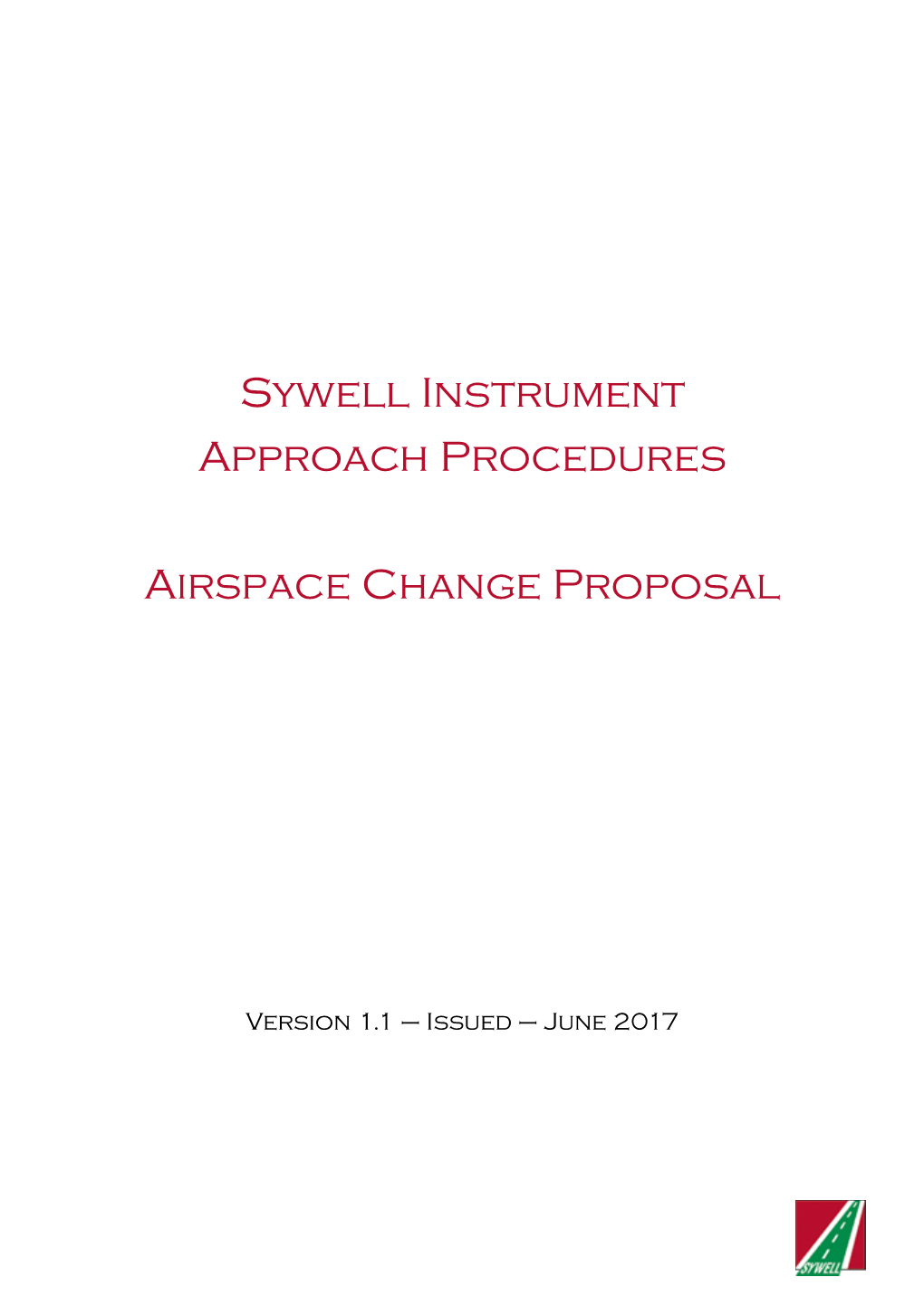 Sywell Instrument Approach Procedures Airspace Change Proposal