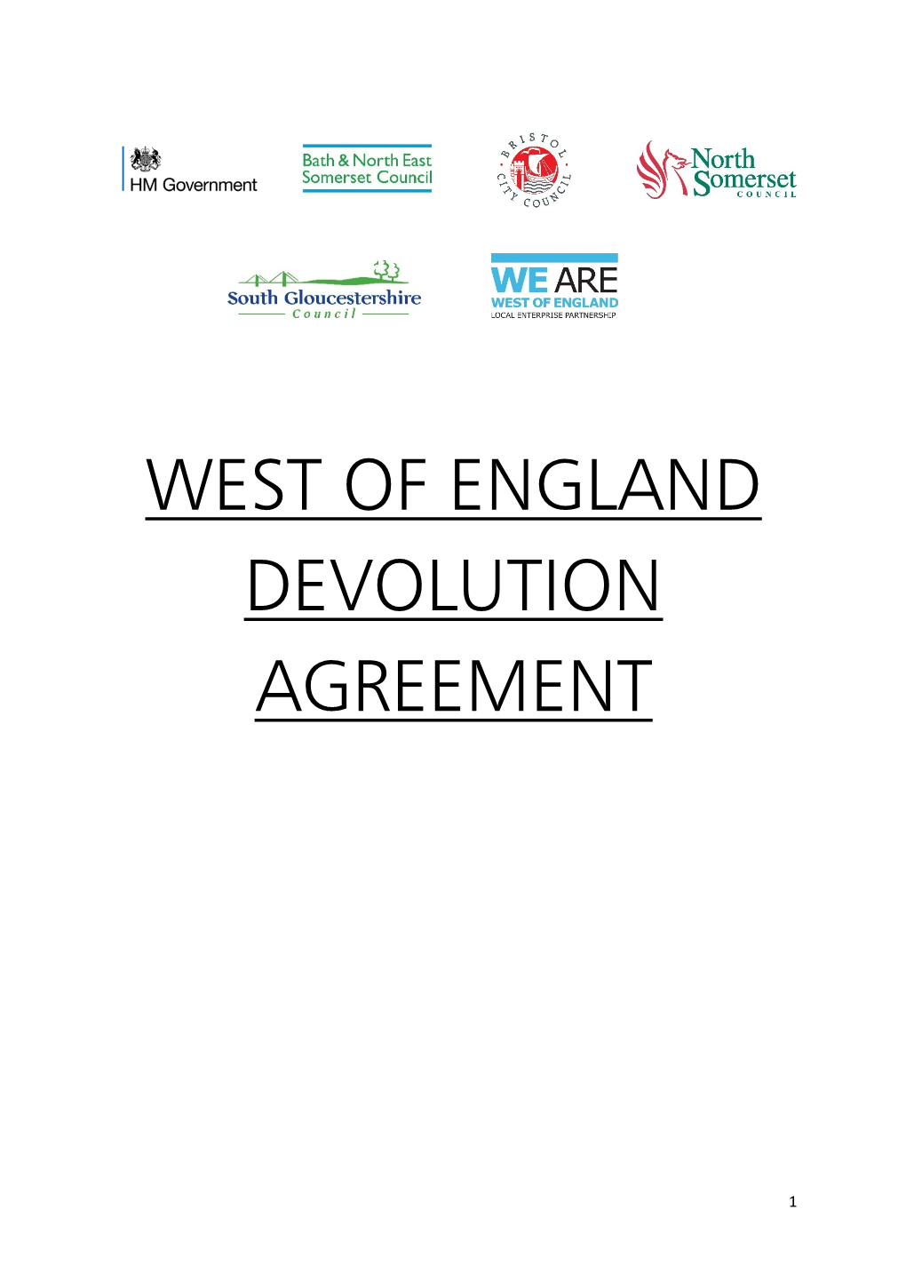 West of England Devolution Agreement