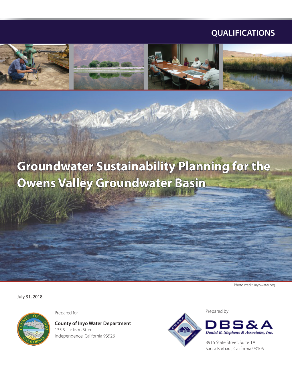 Groundwater Sustainability Planning for the Owens Valley Groundwater Basin