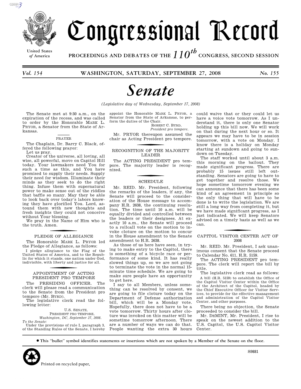 Senate Section