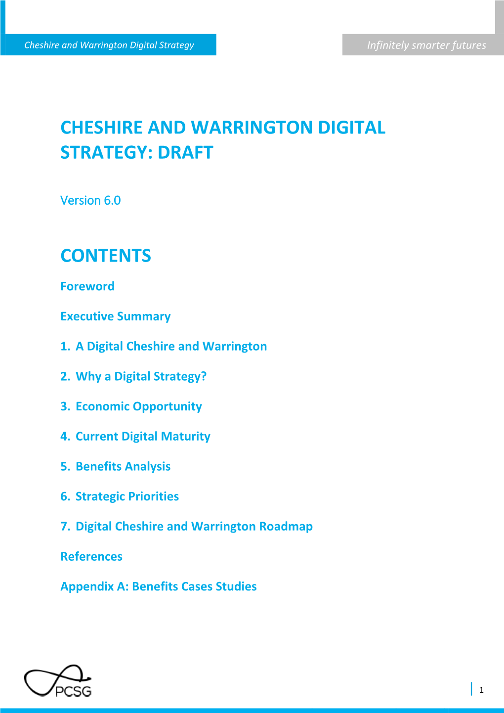 Cheshire and Warrington Digital Strategy Infinitely Smarter Futures