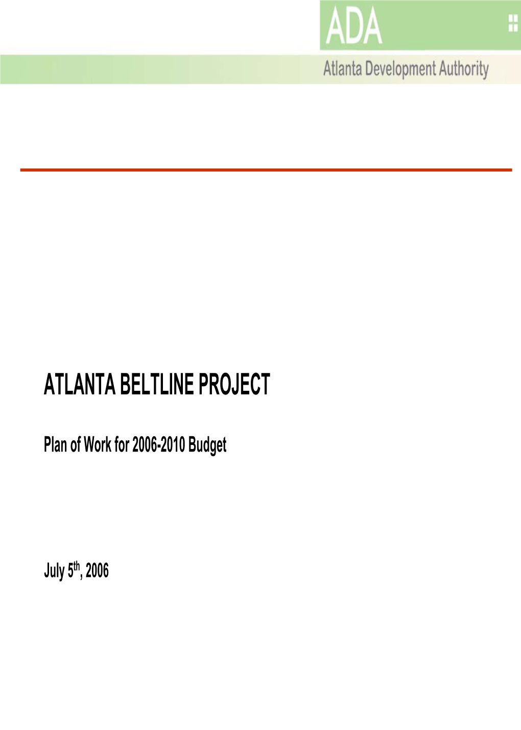 Atlanta Beltline Project