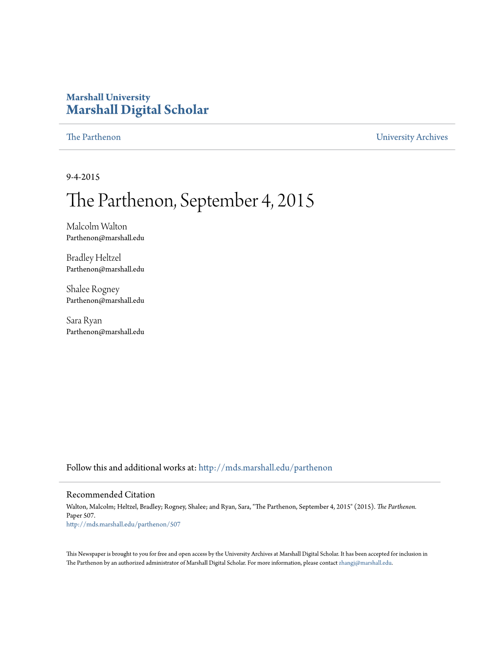 The Parthenon, September 4, 2015