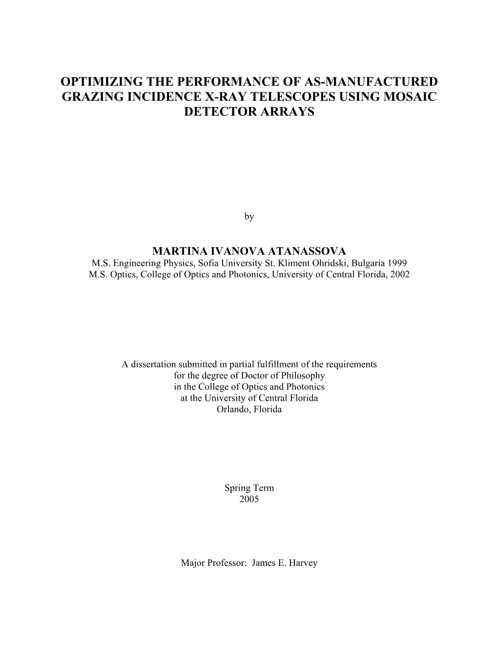 Optimizing the Performance of As-Manufactured Grazing Incidence X-Ray Telescopes Using Mosaic Detector Arrays