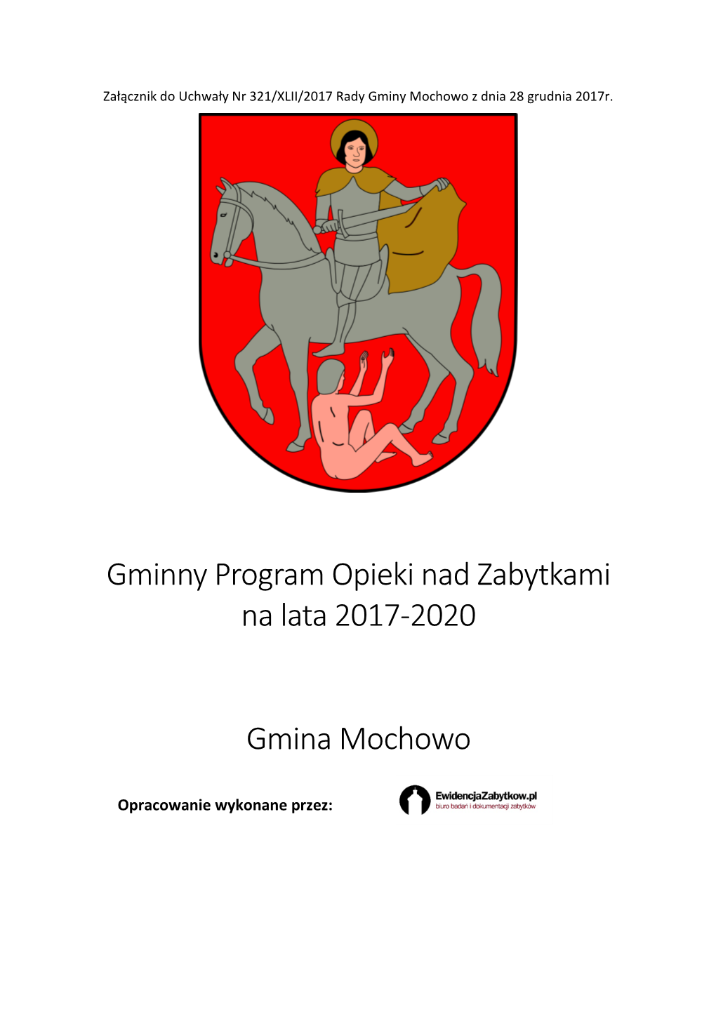 Gminny Program Opieki Nad Zabytkami Gminy Kalwaria Zebrzydowska Na