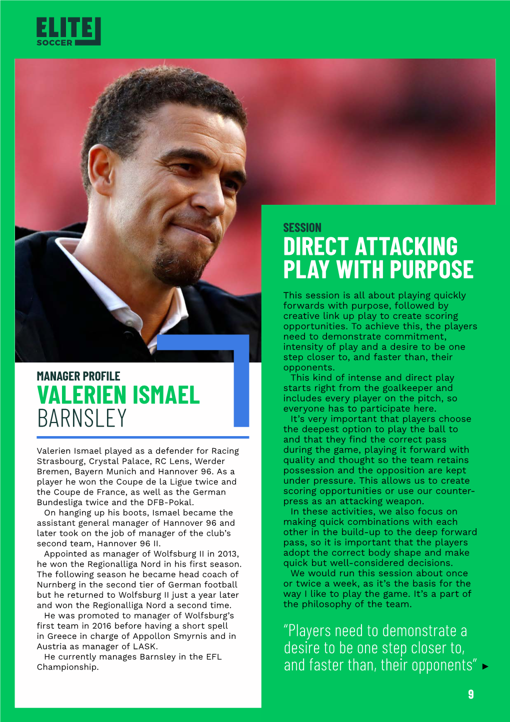 Valerien Ismael Barnsley Direct Attacking Play With