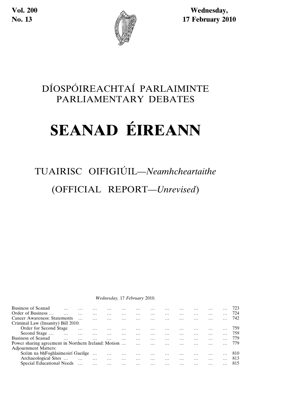 Seanad Éireann