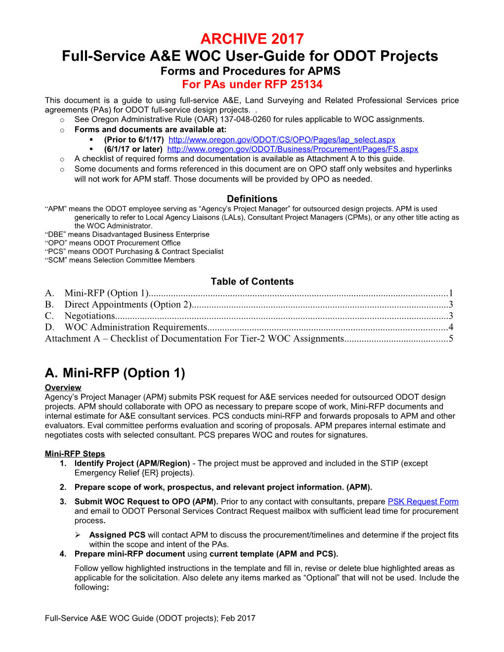 Full-Service A&E WOC User Guide for LPA Projects s1