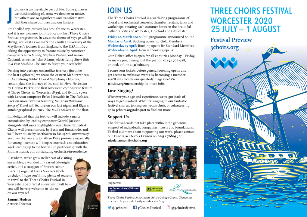 Three Choirs Festival Worcester 2020 25 July