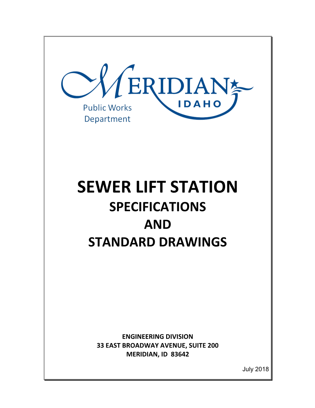 Sewer Lift Station Specifications and Standard Drawings DocsLib