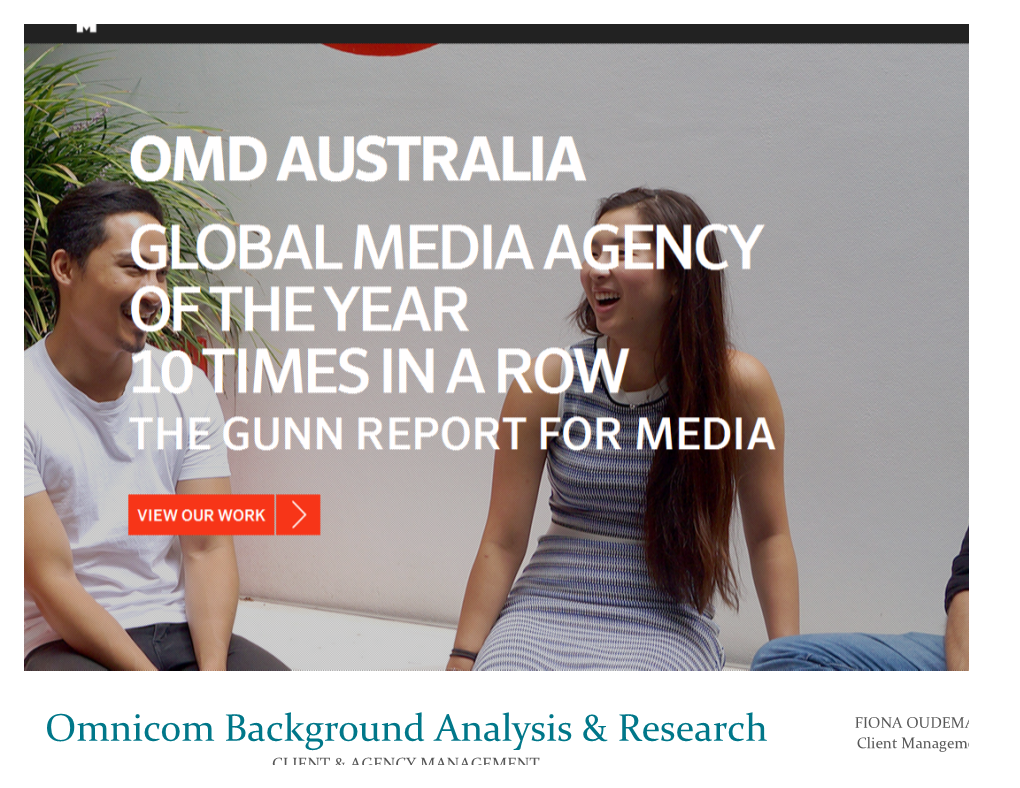 Omnicom Background Analysis & Research