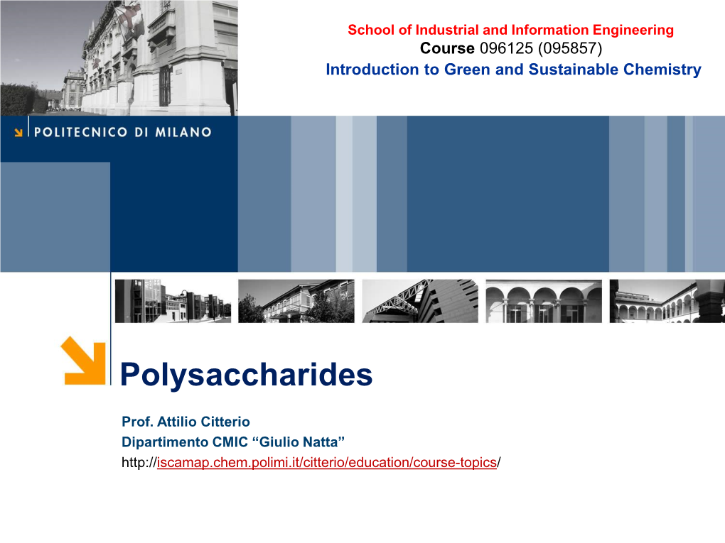 Polysaccharides