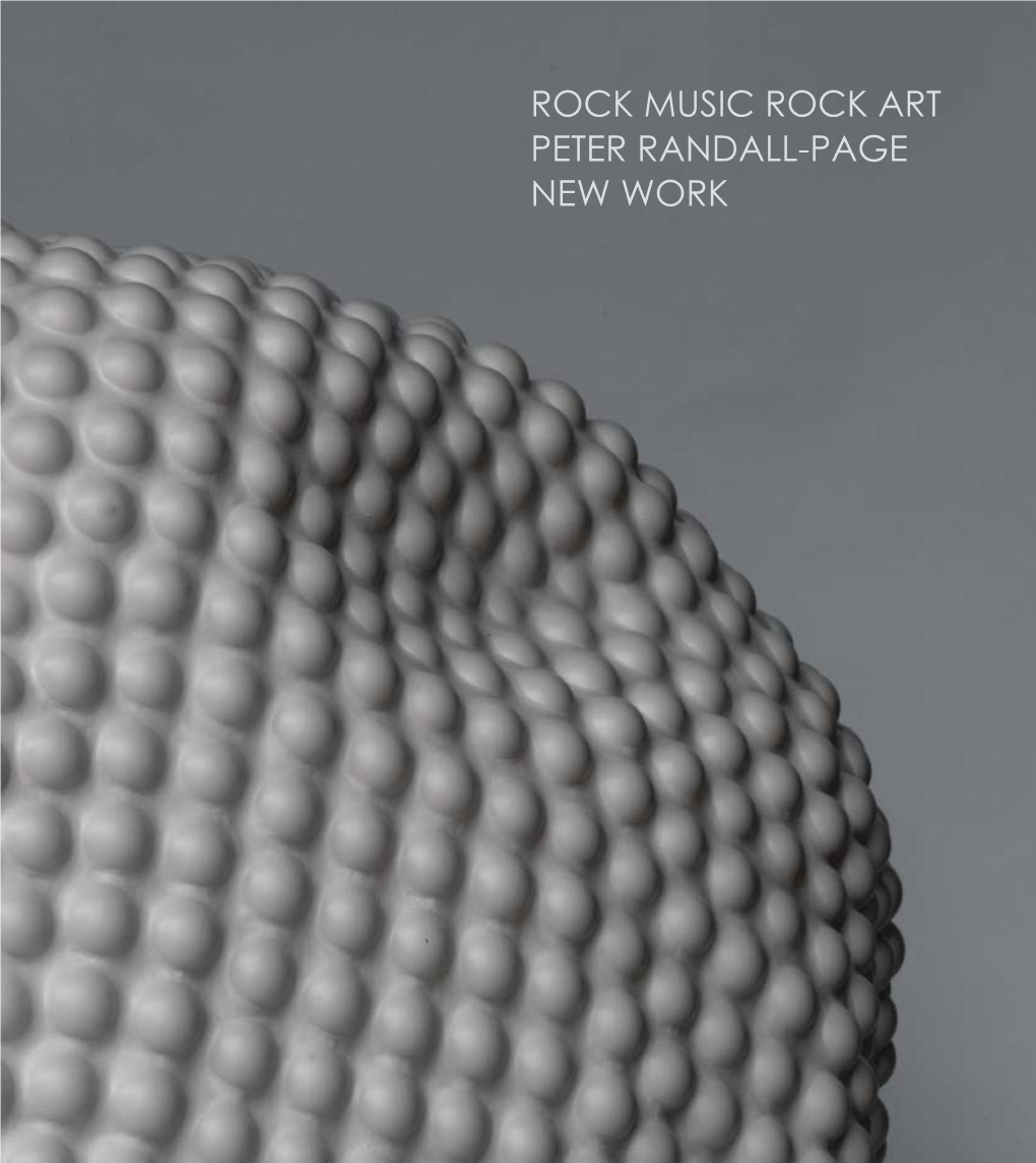 Rock Music Rock Art Peter Randall-Page New Work