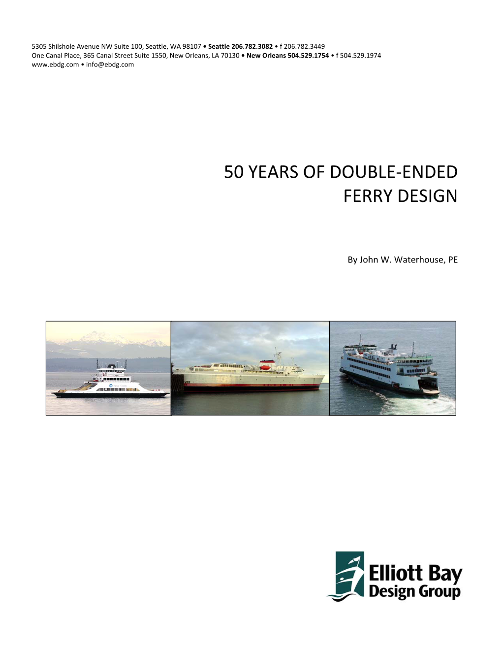 50 Years of Double-Ended Ferry Design