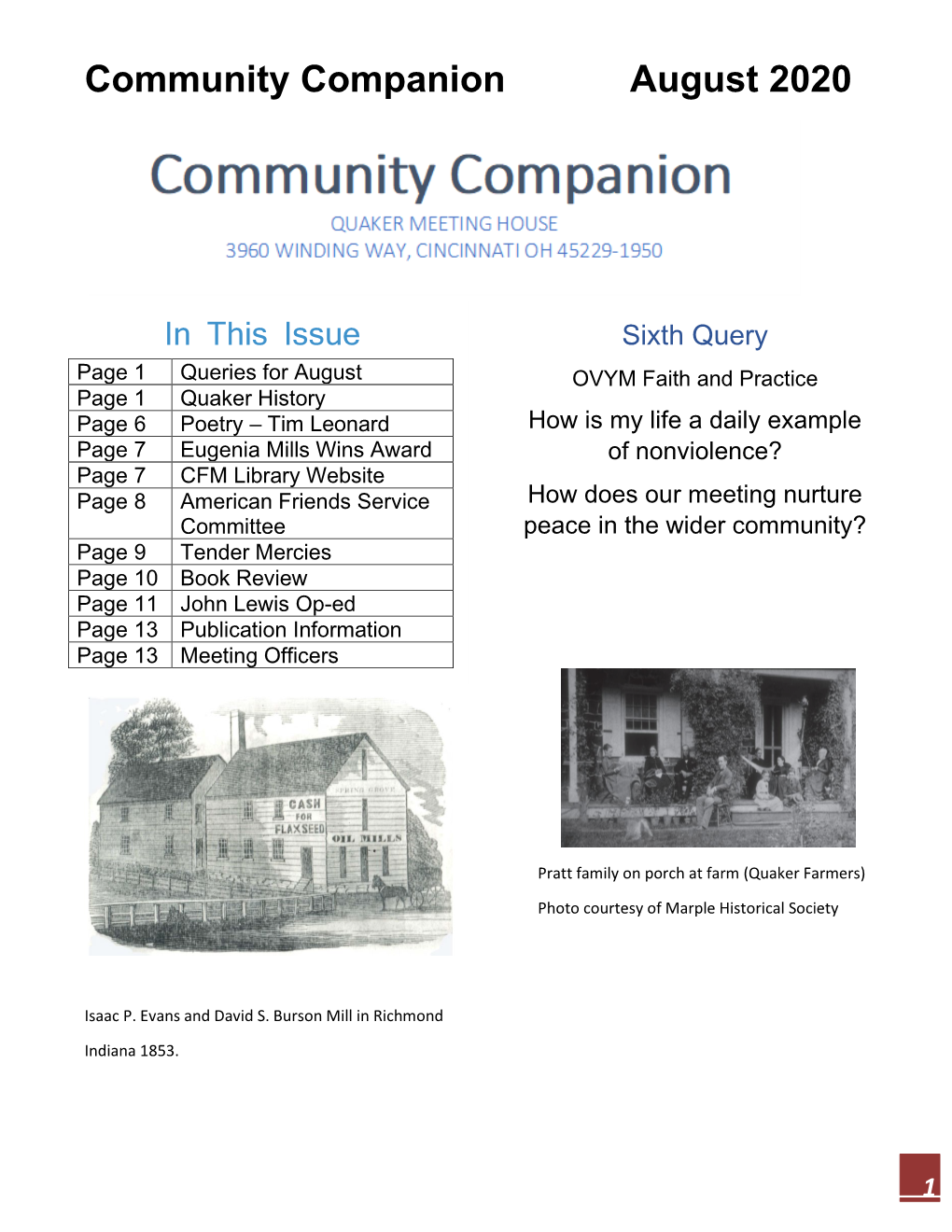 Community Companion August 2020