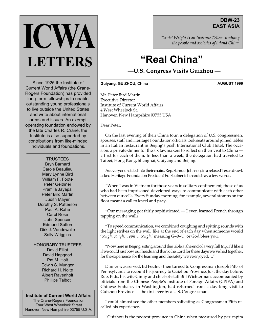Real China” —U.S