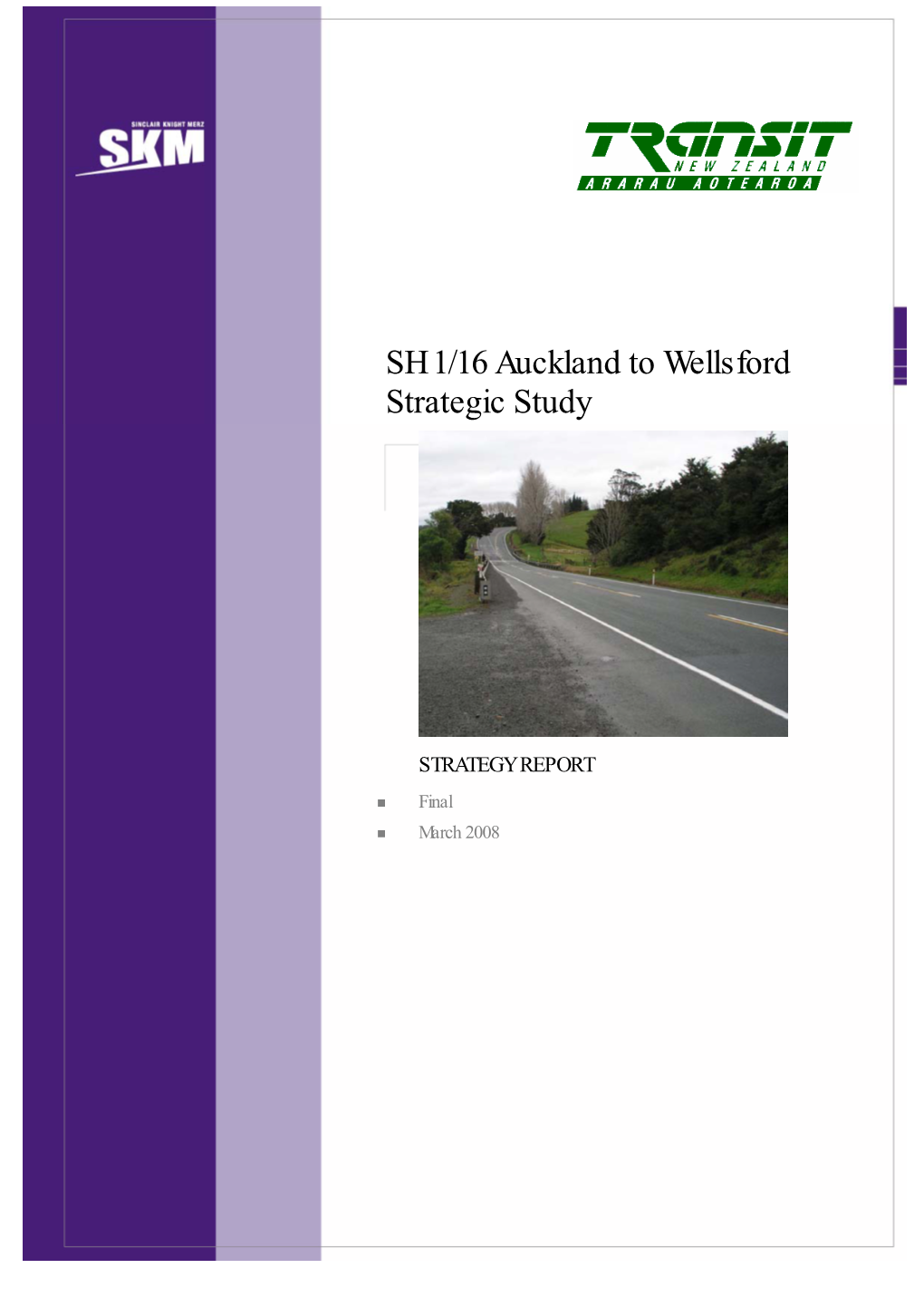 SH 1/16 Auckland to Wellsford Strategic Study