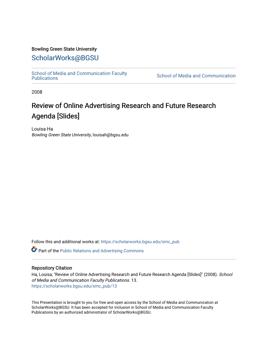 Review of Online Advertising Research and Future Research Agenda [Slides]