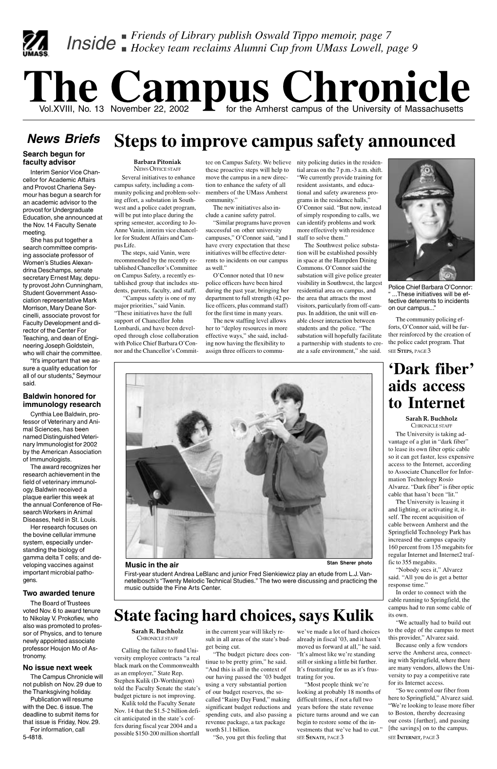 The Campus Chronicle Nov. 22, 2002